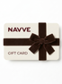 NAVVE gift card with a brown ribbon 